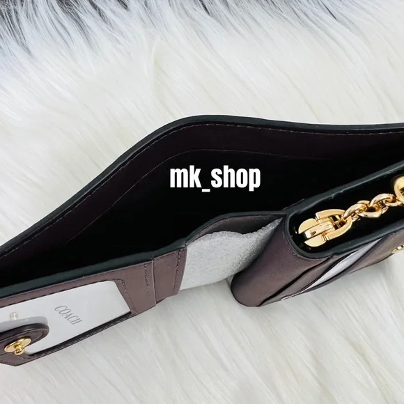 COACH Snap Wallet Signature Canvas Fairytale Rose Print - Picture 10 of 16